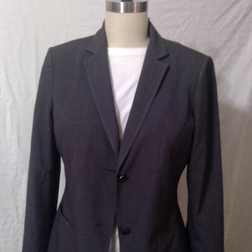 Calvin Klein Size 10 2 Piece Pant Suit Fully Lined Jacket